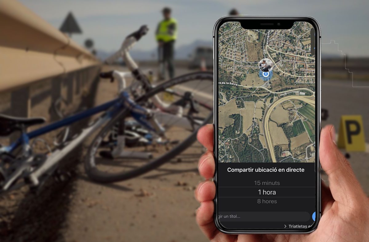 Datos de móvil y GPS en investigación de accidente de bicicleta.